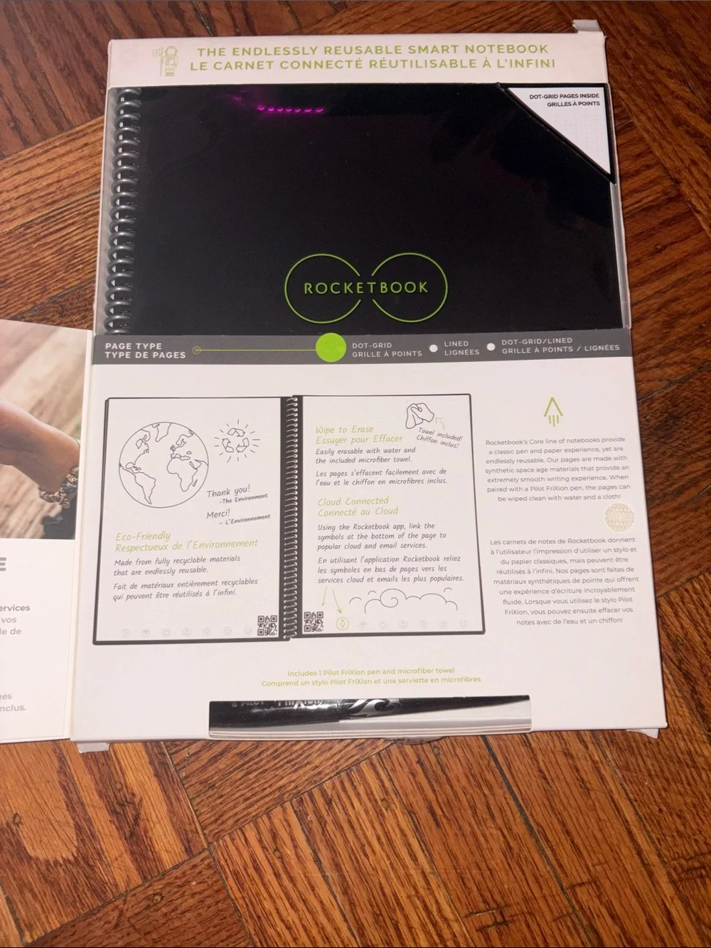 New in Box Rocketbook Core Reusable Notebook with Pen